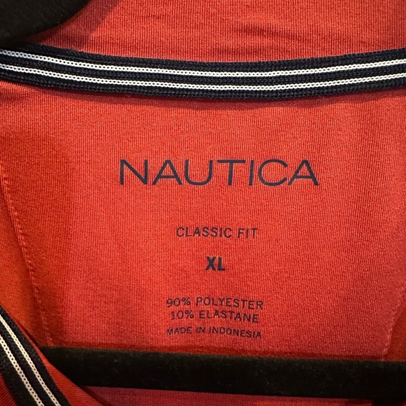 Nautica Color Block Classic Fit Shirt Sporty Design - Picture 5 of 11